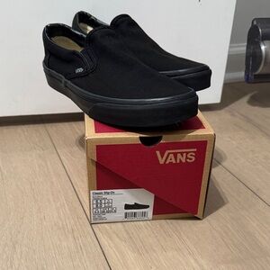 Vans Classic Slip-On Shoes — Black